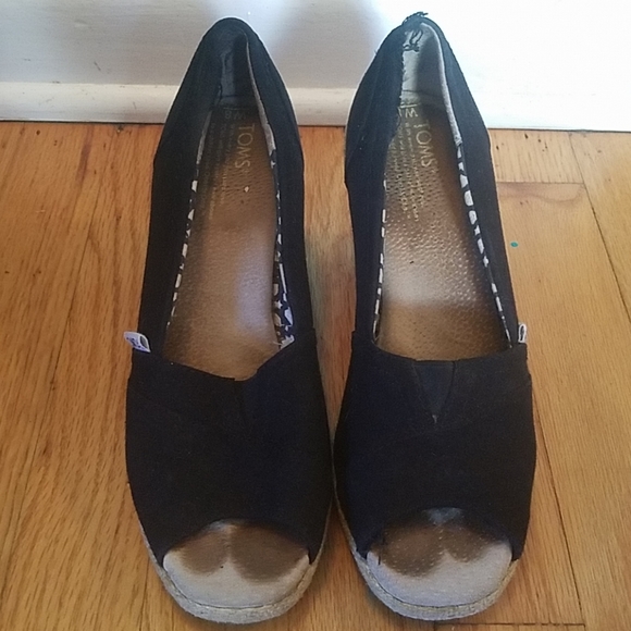 Tom's black wedges - Picture 2 of 4